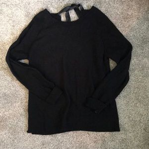black sweater